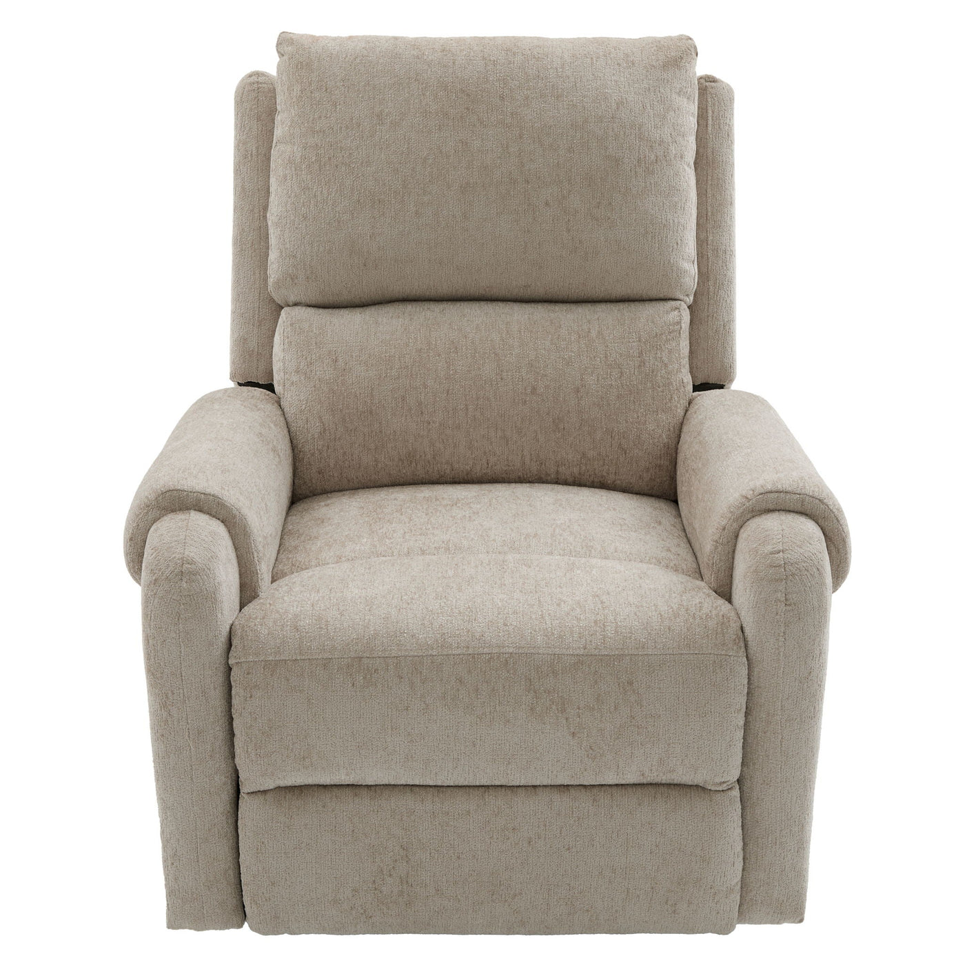 Manual Recliner Massage Chair With Swivel Rocker, 8 Massage Modes, Side Storage Pocket by Unique Piece Furniture