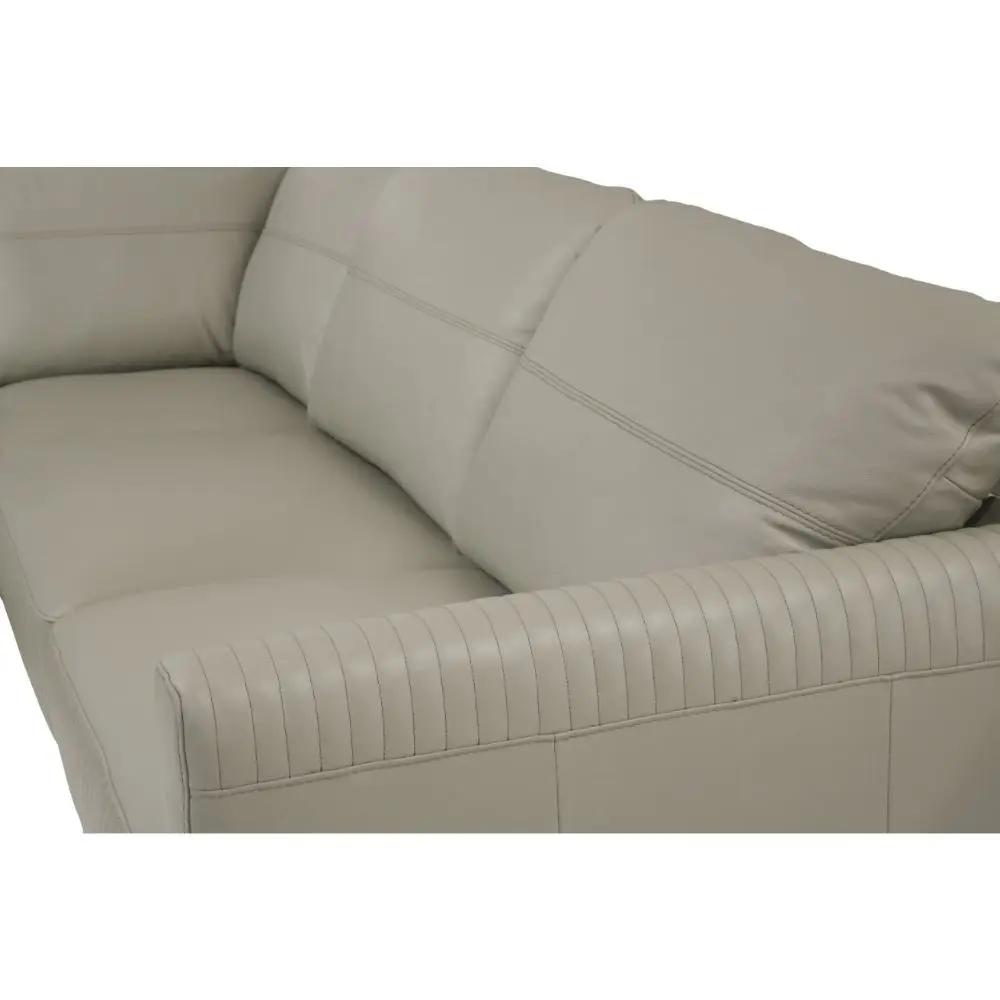 Tampa - 33" Sectional Sofa - Airy Green Leather by Unique Piece Furniture