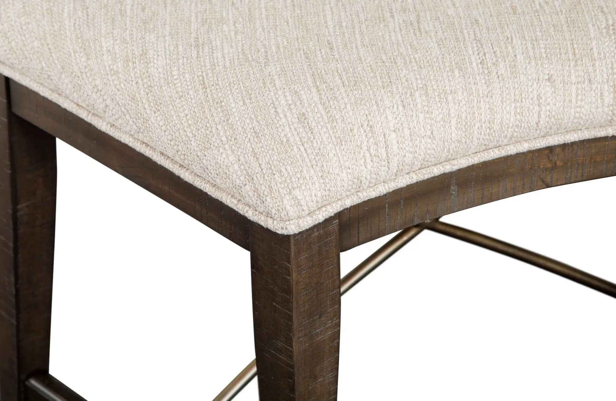 Westley Falls - Curved Bench With Upholstered Seat - Graphite by Unique Piece Furniture