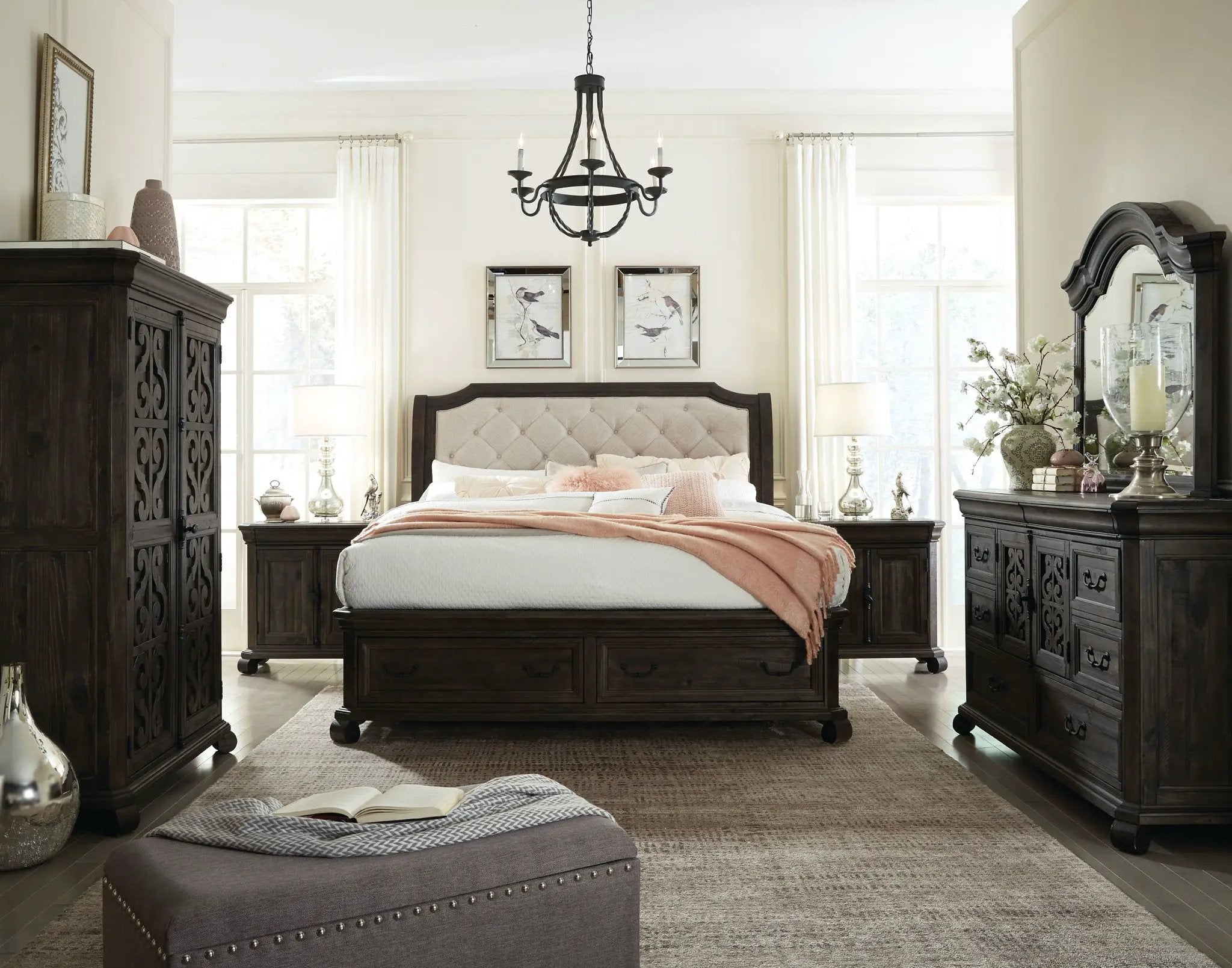 Bellamy - Door Chest - Peppercorn by Unique Piece Furniture