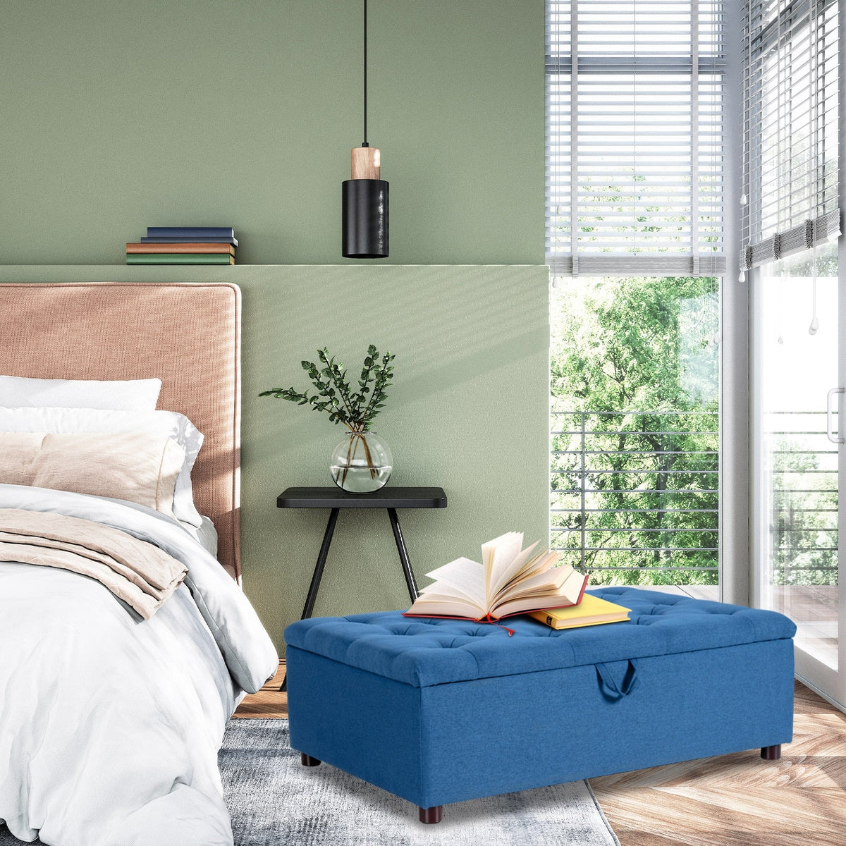 Folding Ottoman Sleeper Bed with Mattress for Guest Bed and Office Nap, photo 6 of 10