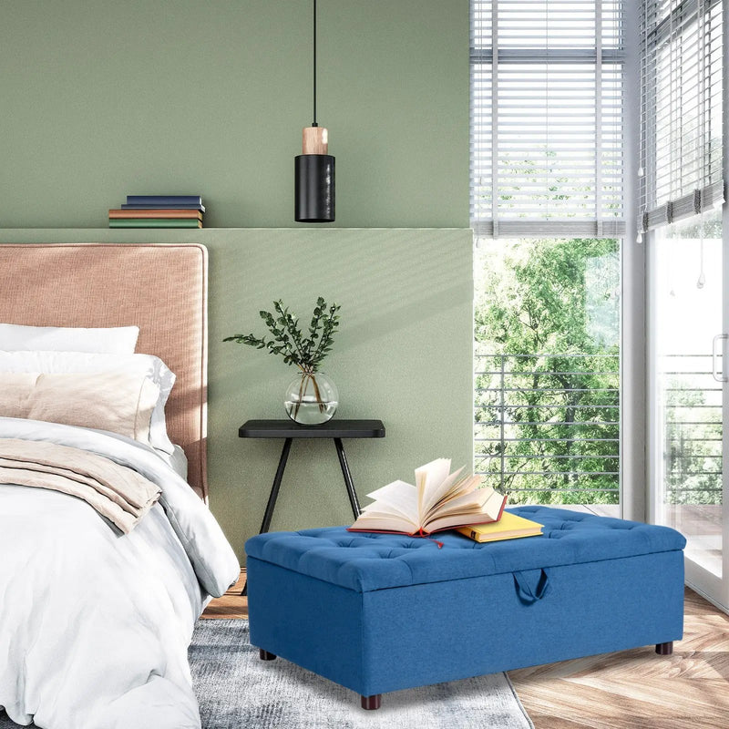 Folding Ottoman Sleeper Bed with Mattress for Guest Bed and Office Nap by DirectDeals
