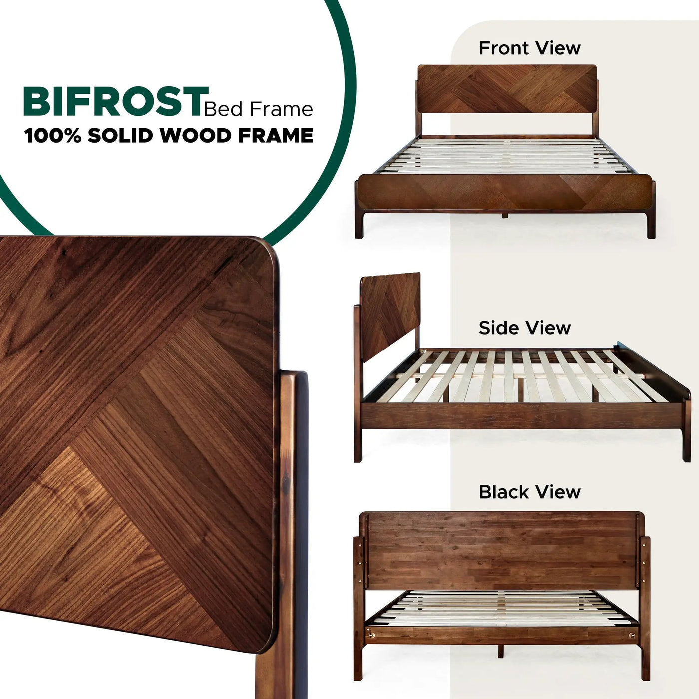 Bifrost Solid Wood Bed Frame by Megsu