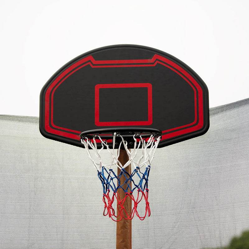 16Ft Trampoline With Basketball Hoop Pump And Ladder (Inner Safety Enclosure) With Soccer Goal by HouseOfZazla
