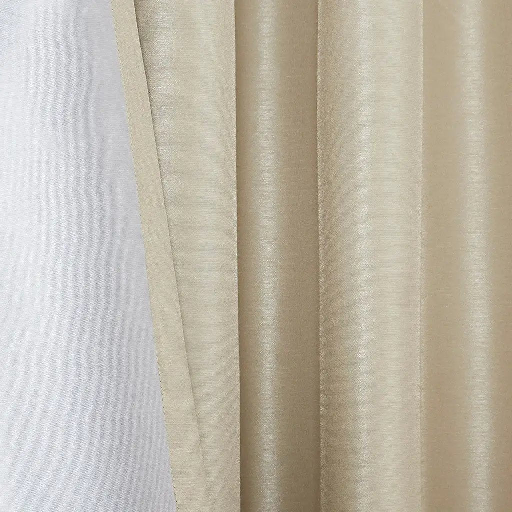 Twist Tab Total Blackout Window Curtain Panel Champagne 50x84 by HouseOfZazla