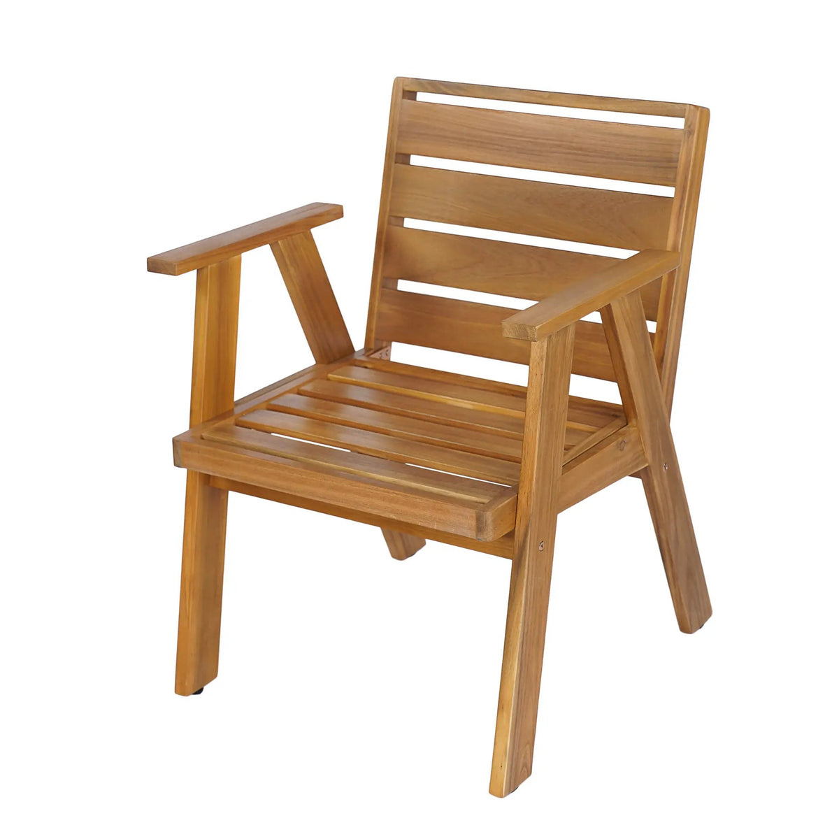 Outdoor Dining Chairs Set of 2, Acacia Wood Patio Chairs by HouseOfZazla