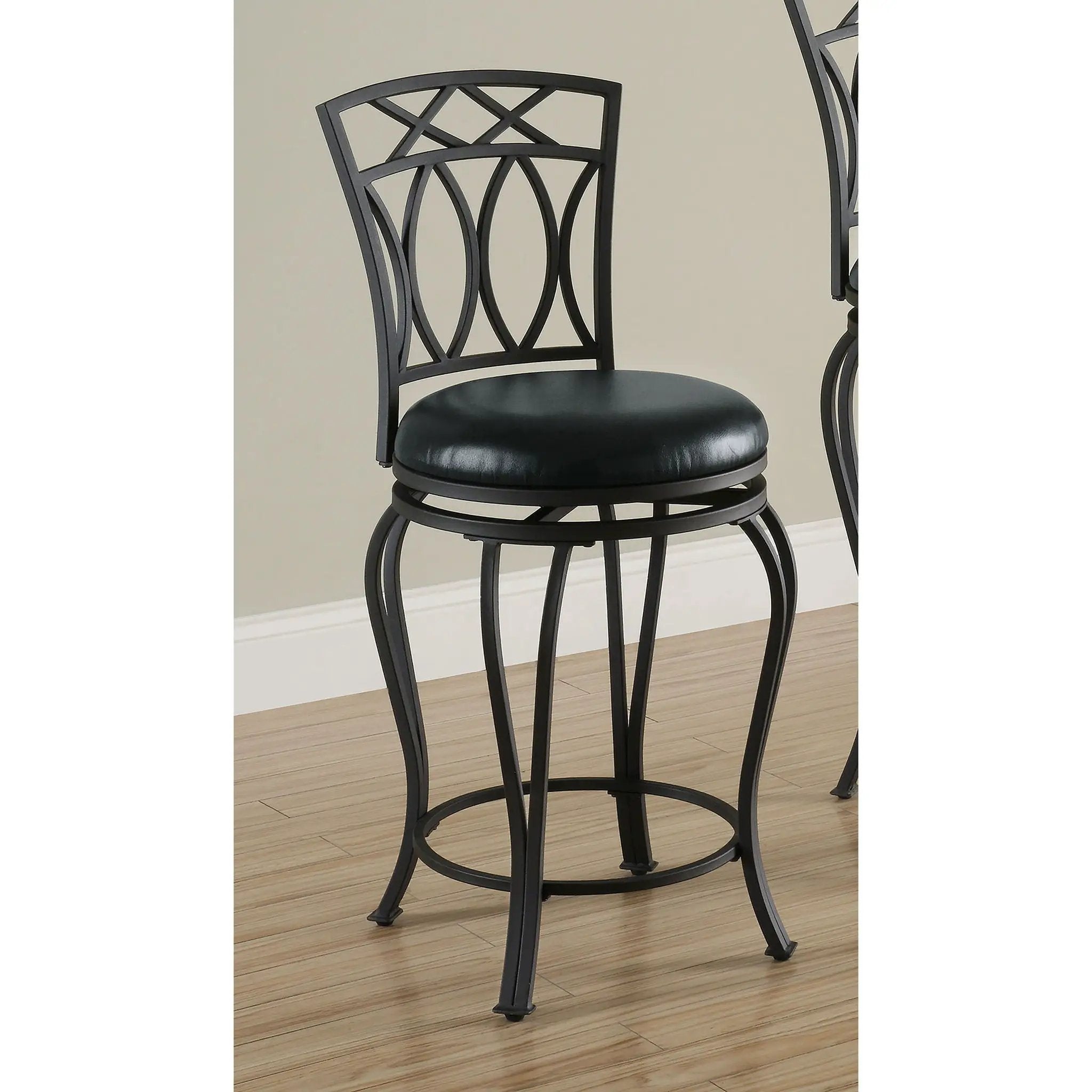 Swivel Stool With Upholstered Seat