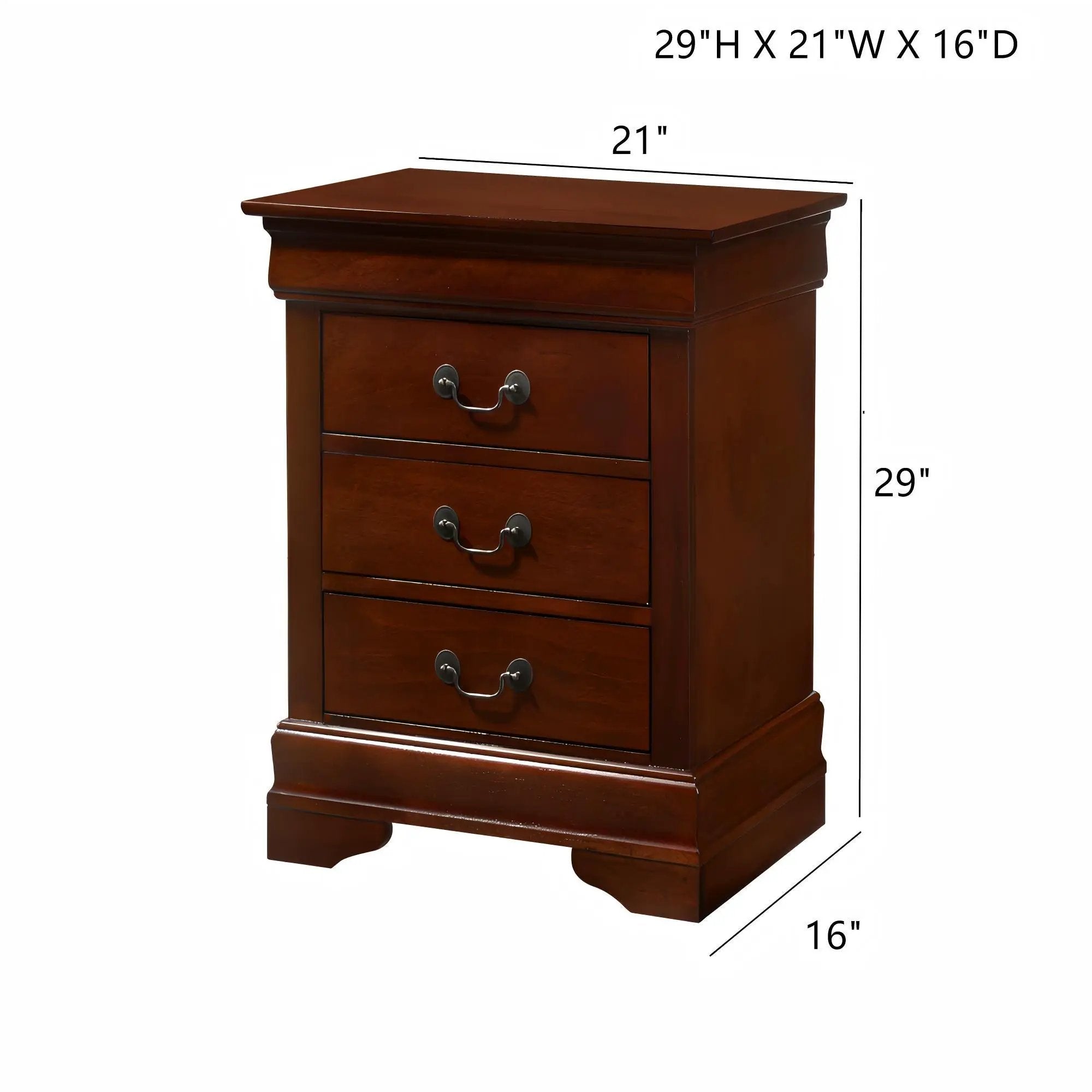 Louis Phillipe - Nightstand - Wood by HouseOfZazla