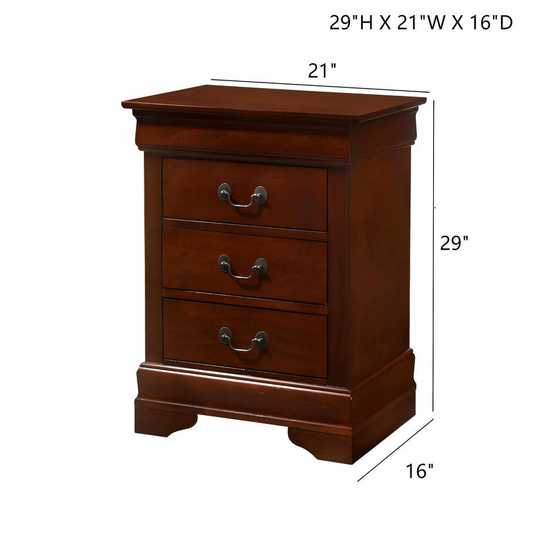 Louis Phillipe - Nightstand - Wood by HouseOfZazla