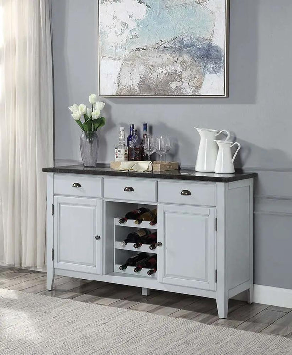 Lanton - Serveur - Marbre naturel et blanc antique
