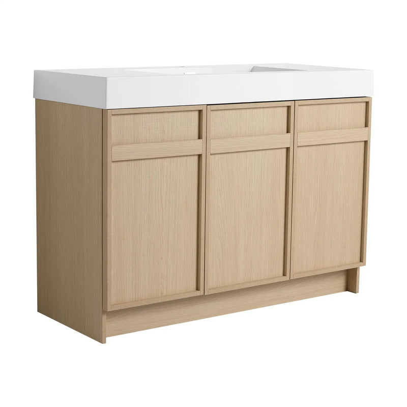 Freestanding Bathroom Vanity With Resin Sink & Soft Close Cabinet Doors by Unique Piece Furniture