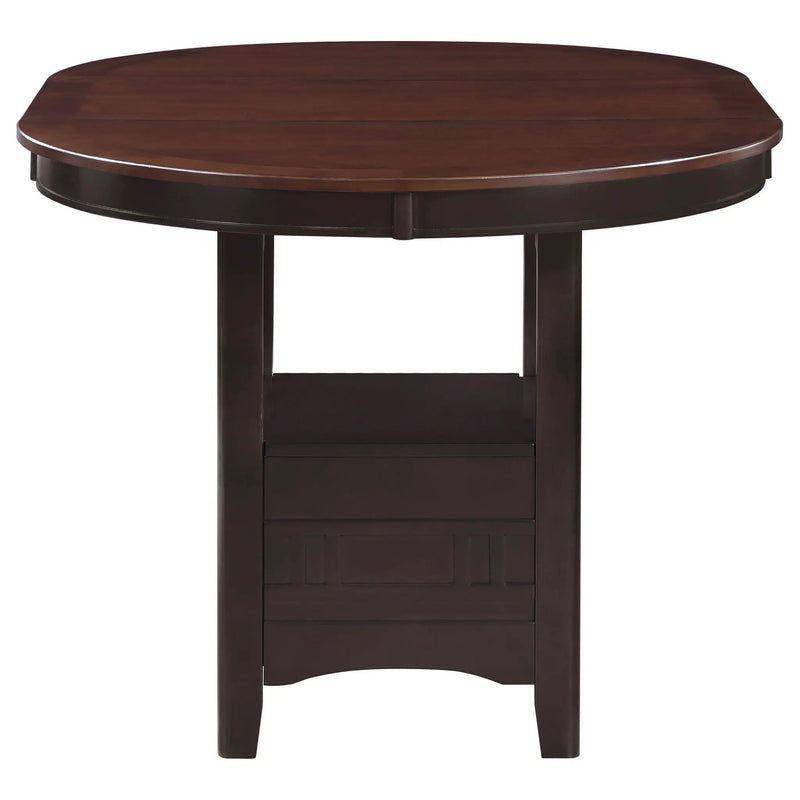 Lavon 5-piece Oval Counter Height Dining Set Light Chestnut by Unique Piece Furniture