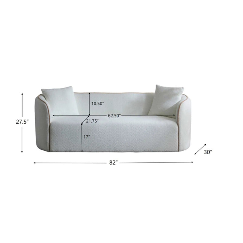 Coral - Curved Sofa, 3 Seater by HouseOfZazla