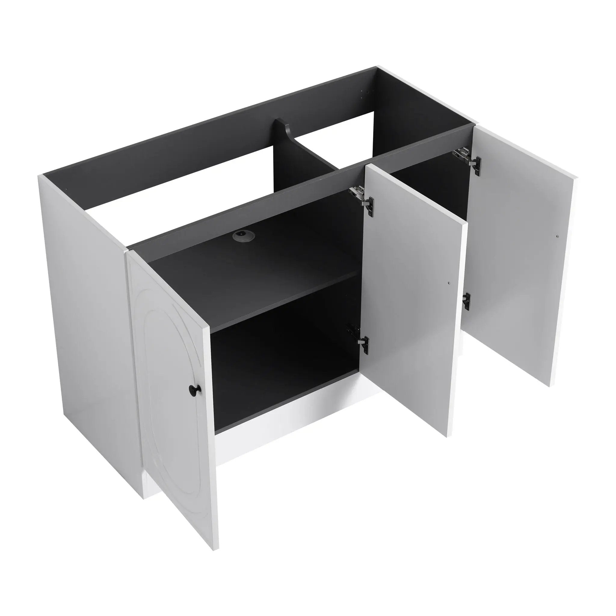 Modern Freestanding Bathroom Vanity With Soft Close Cabinet Doors by HouseOfZazla