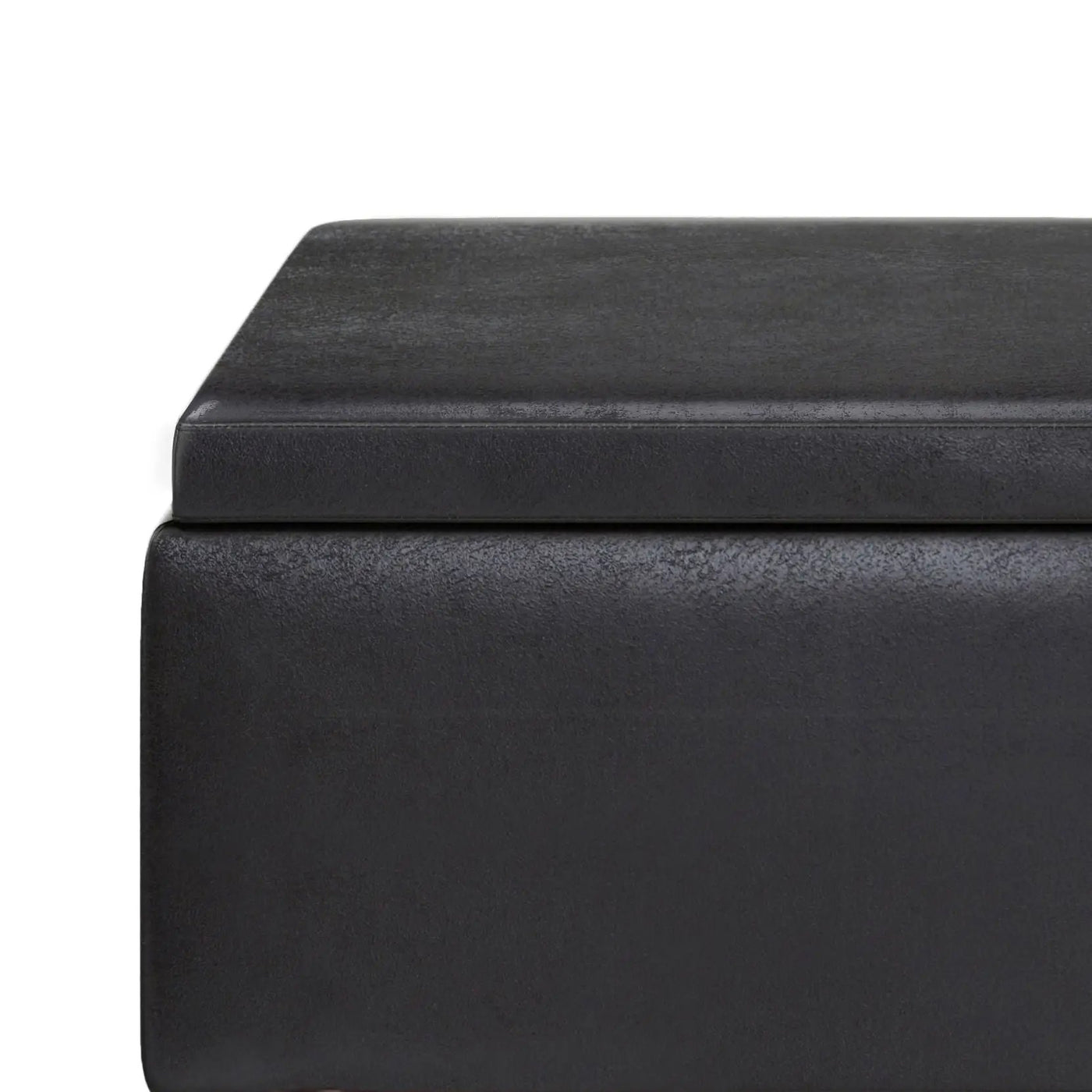 Owen - Tray Top Small Coffee Table Upholstered Storage Ottoman by HouseOfZazla