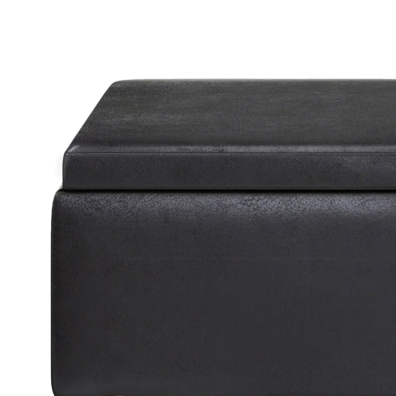 Owen - Tray Top Small Coffee Table Upholstered Storage Ottoman by Unique Piece Furniture