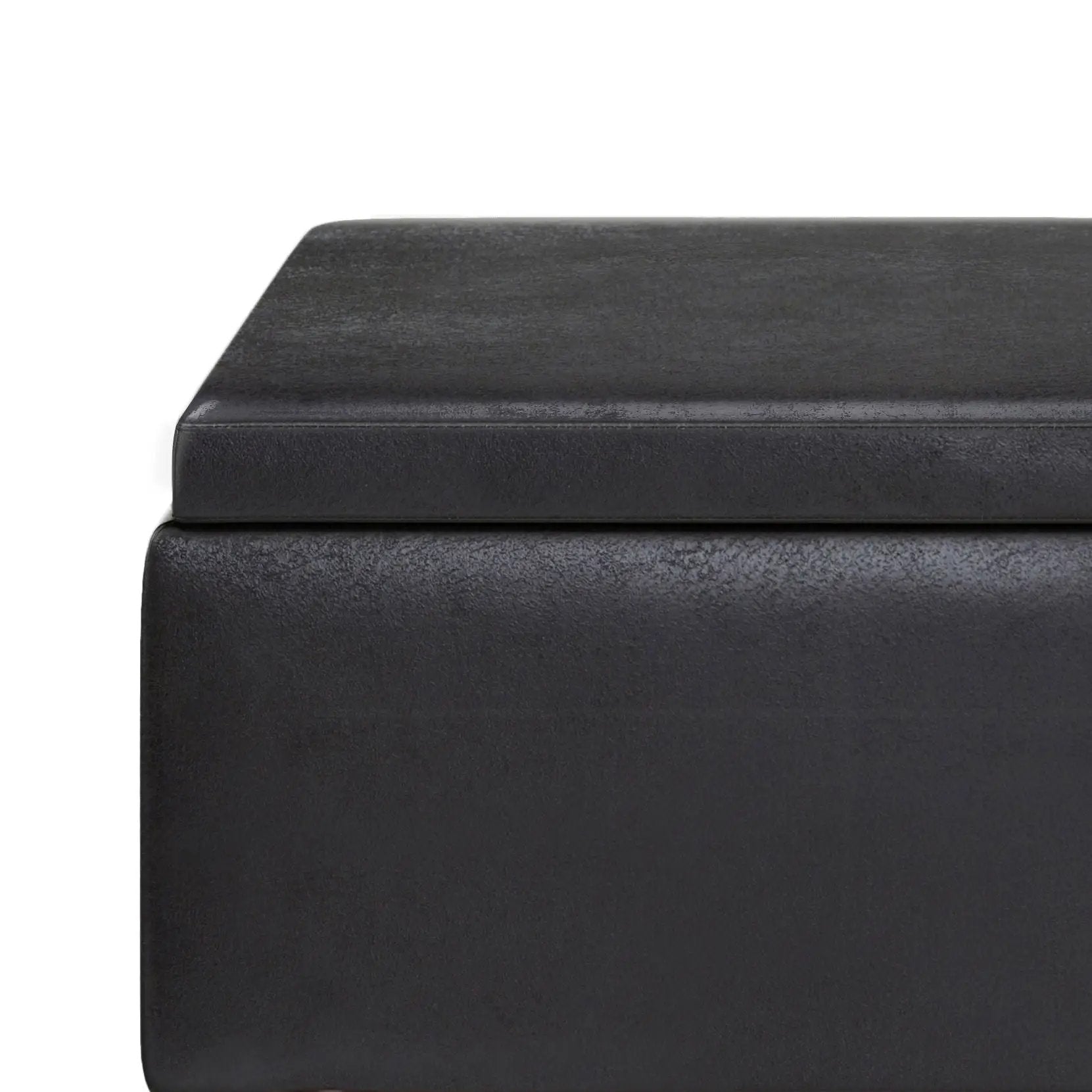 Owen - Tray Top Small Coffee Table Upholstered Storage Ottoman by HouseOfZazla