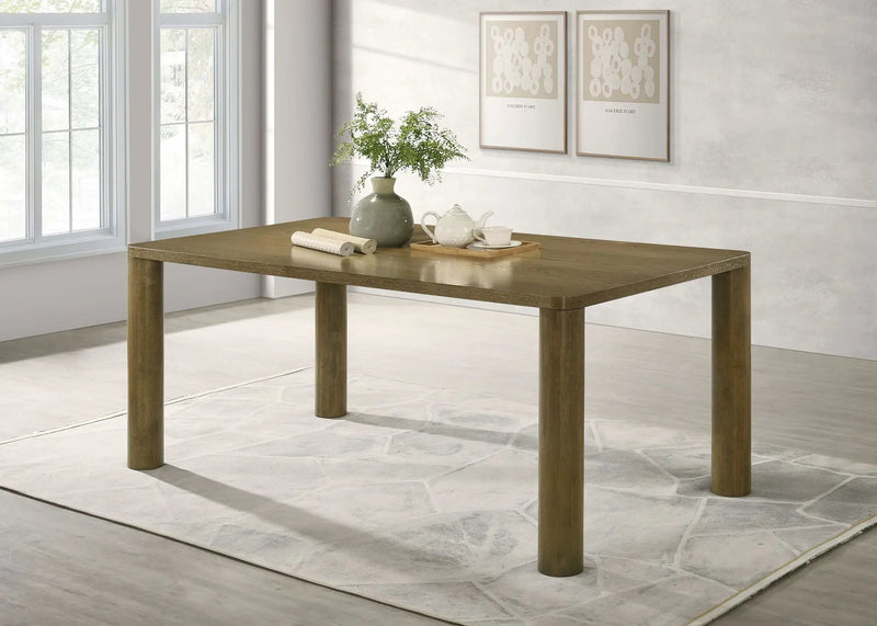 Castlewood 71-inch Rectangular Wood Dining Table Brown Oak by Unique Piece Furniture