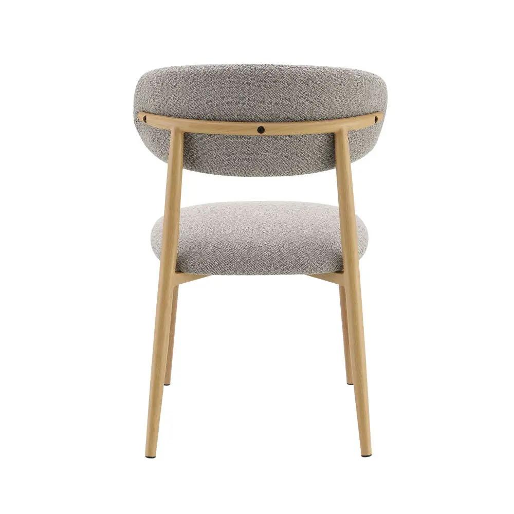 Kacey - Side Chair (Set of 2) - Gray Boucle & Natural by Unique Piece Furniture