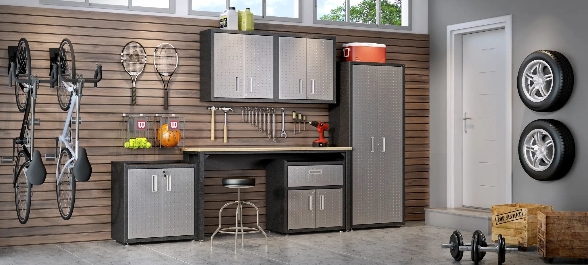 Floating Garage Cabinet by HouseOfZazla