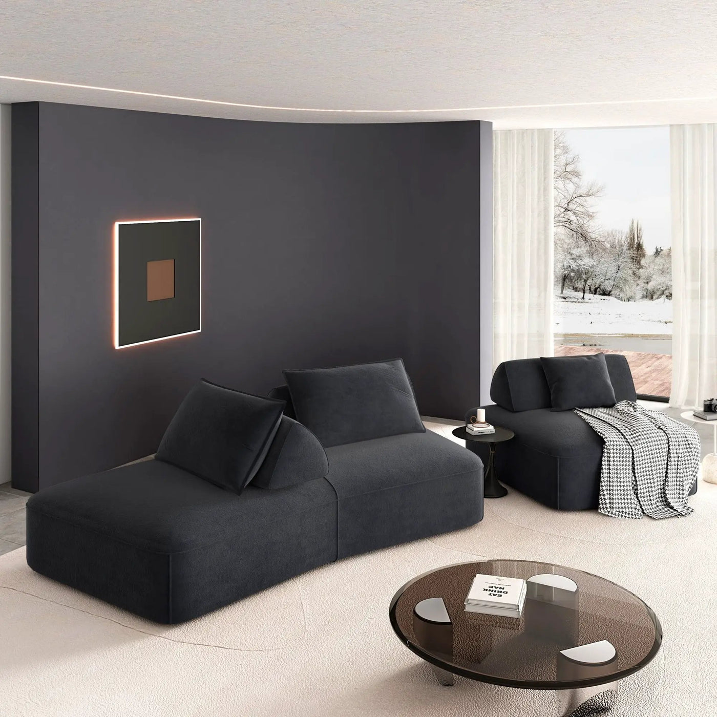 Modern Luxury Oversized Modular Sectional Sofa Set by HouseOfZazla