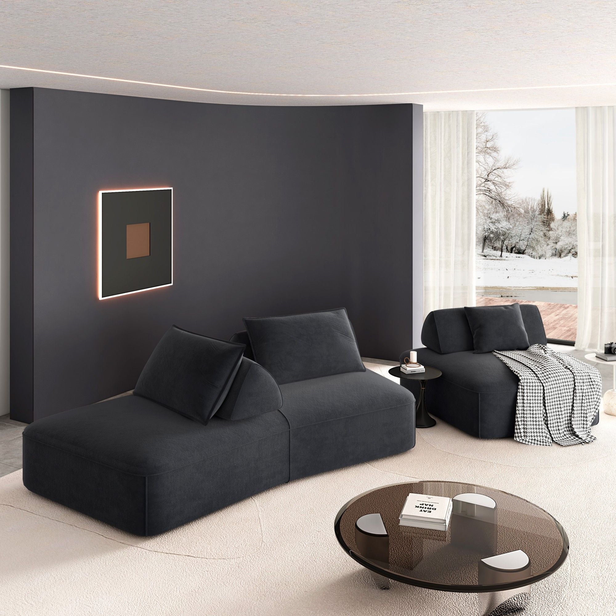 Modern Luxury Oversized Modular Sectional Sofa Set by HouseOfZazla