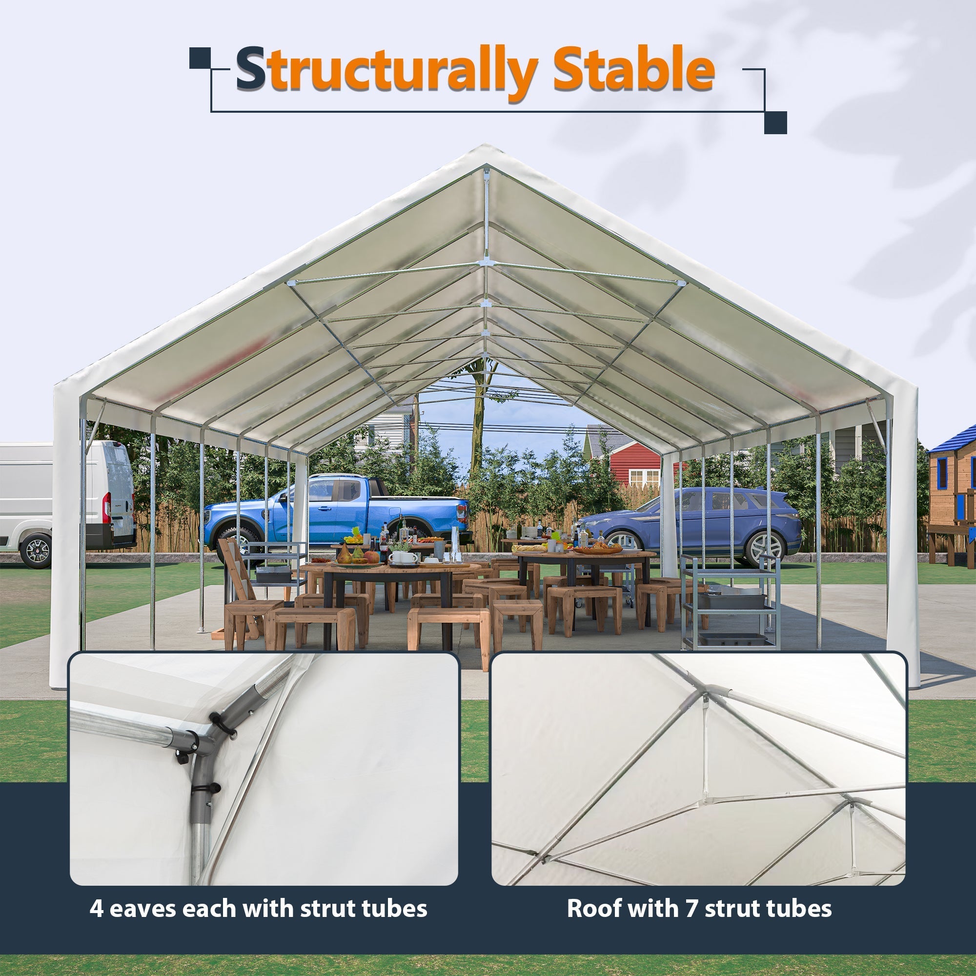 20x40FT Party Tent Heavy Duty, Large Wedding Event Shelters by HouseOfZazla