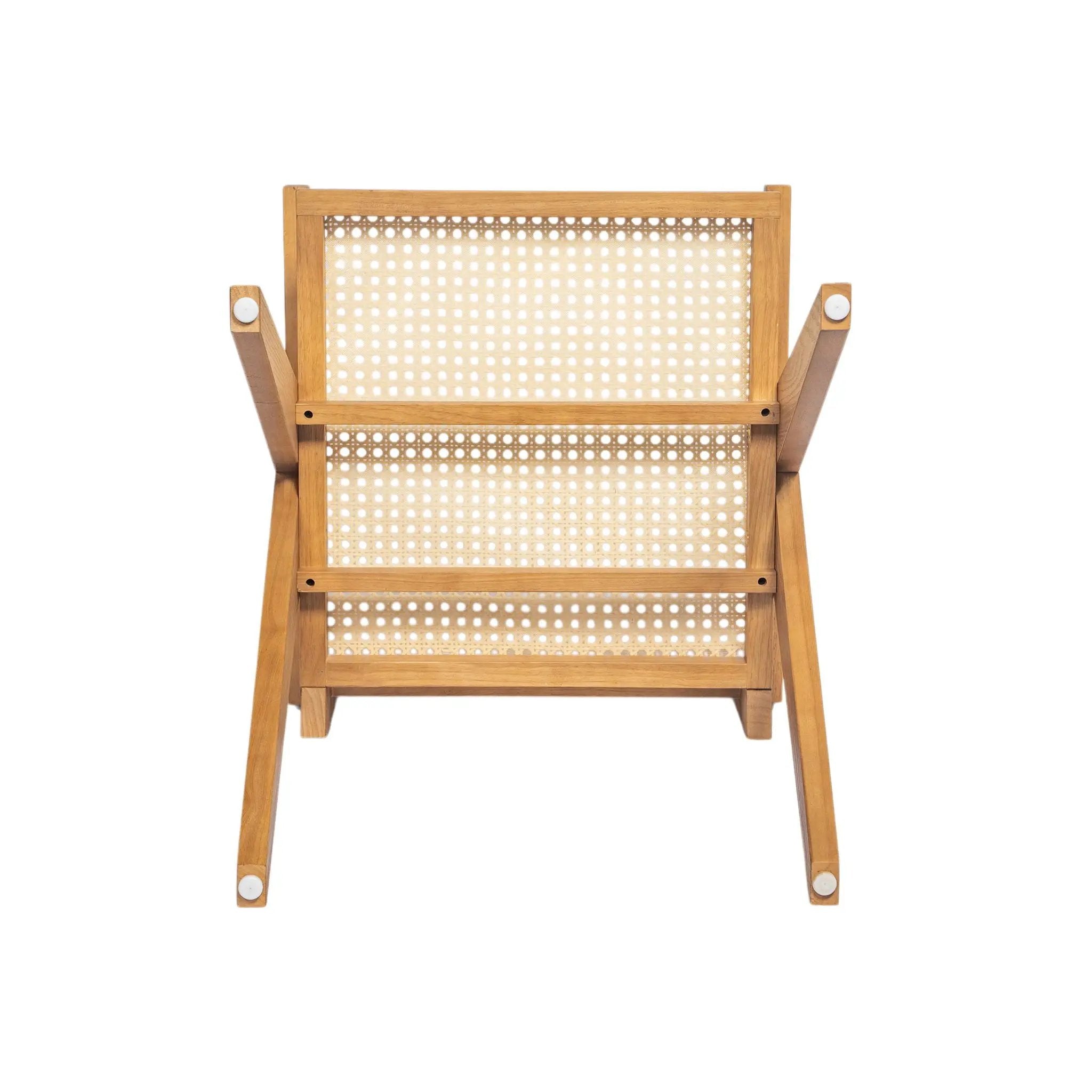 Chandigarh Arm Dining Chair With Natural Cane Design (Set of 2) by HouseOfZazla