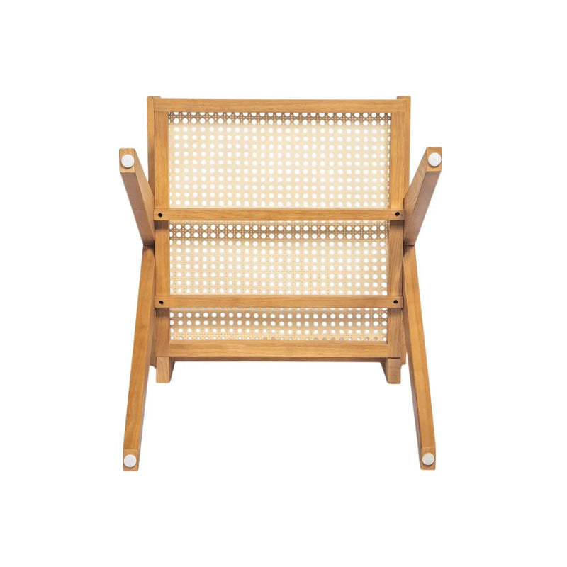 Chandigarh Arm Dining Chair With Natural Cane Design (Set of 2) by HouseOfZazla