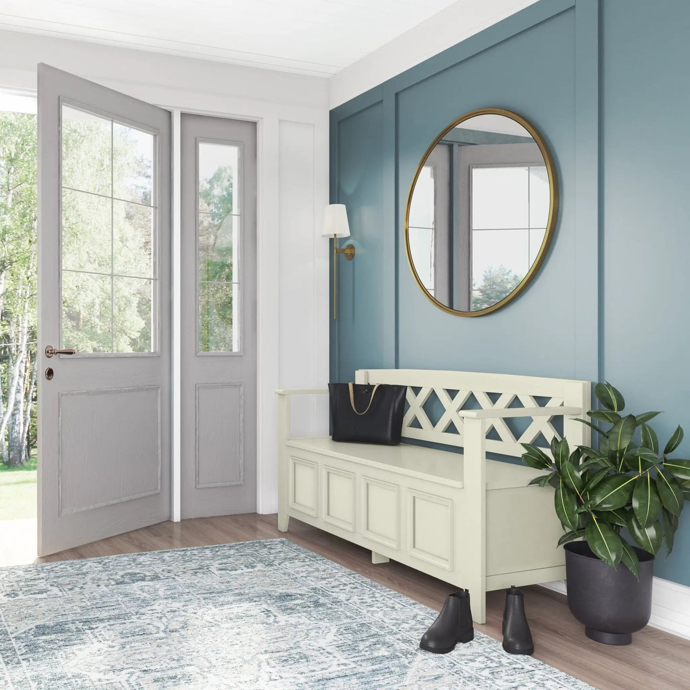 Amherst - Handcrafted Entryway Storage Bench by Unique Piece Furniture