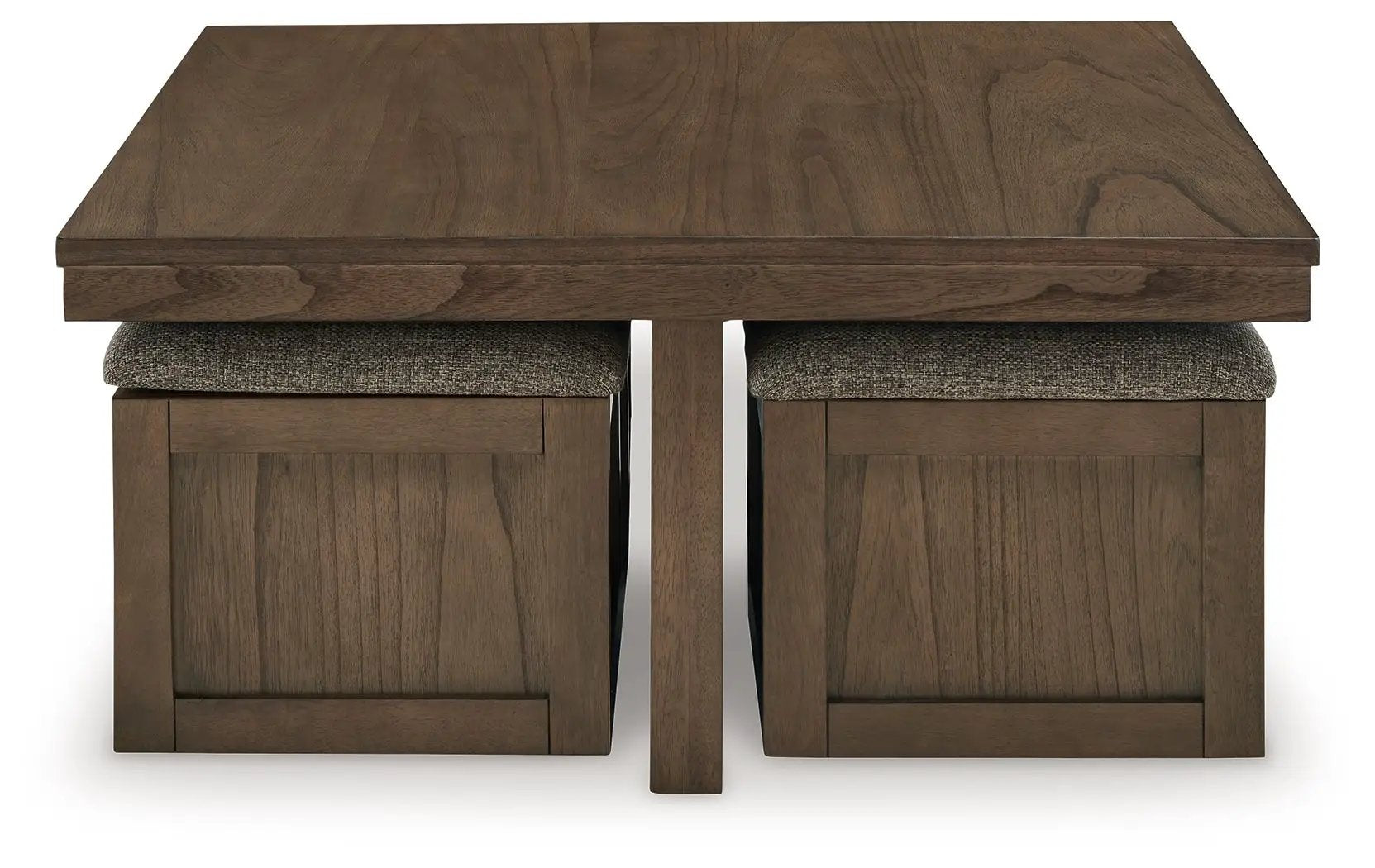 Boardernest - Cocktail Table With 4 Stools (Set of 5) - Brown by Unique Piece Furniture