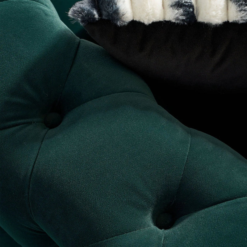 Chesterfield - Modern Tufted Living Room Sofa, 84.25''W Couch by HouseOfZazla