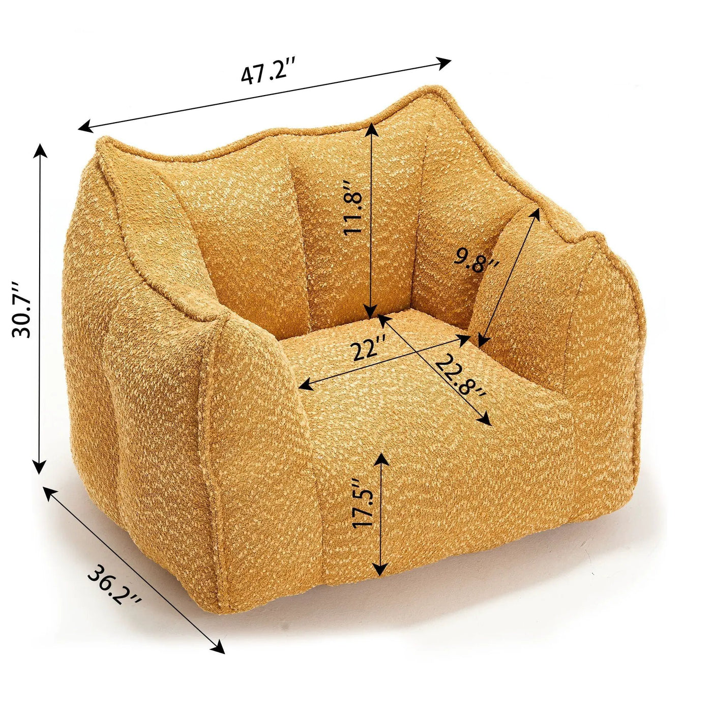 Comfortable Chenille Sofa Chairs With Highly Resilient Foam by HouseOfZazla