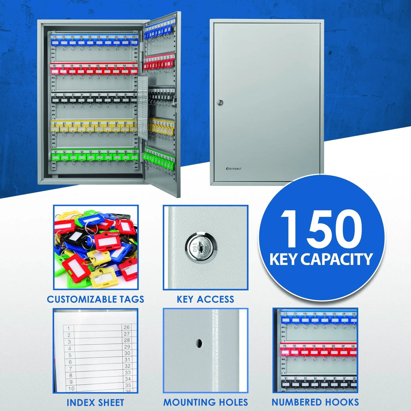 Adjustable Key Cabinet With Lock by HouseOfZazla