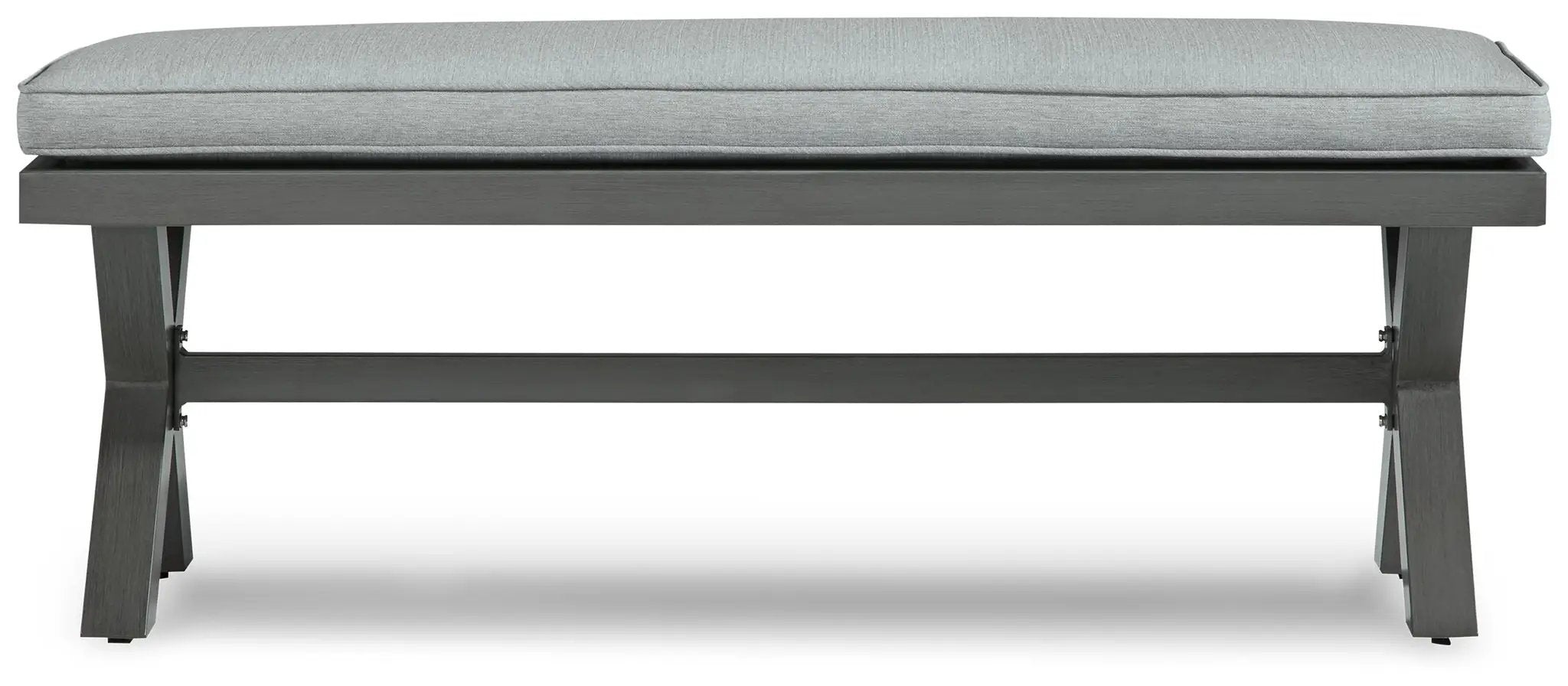 Elite Park - Bench With Cushion - Gray by Unique Piece Furniture