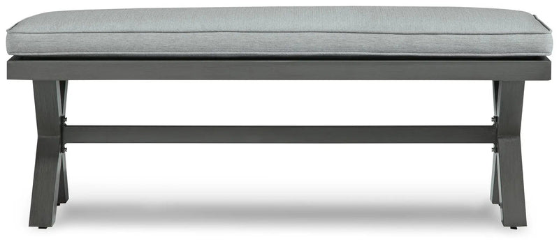 Elite Park - Bench With Cushion - Gray by Unique Piece Furniture