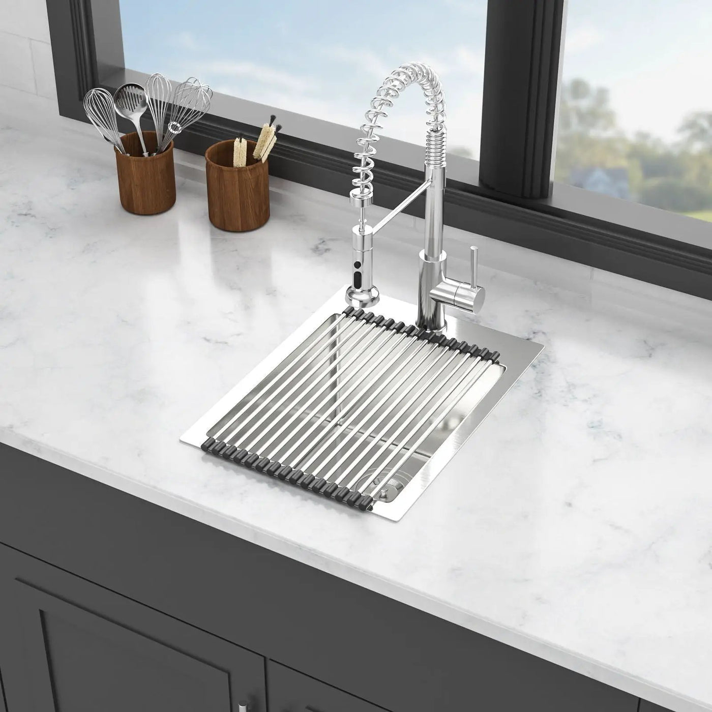 Stainless Steel Drop In Kitchen Sink, Topmount by HouseOfZazla