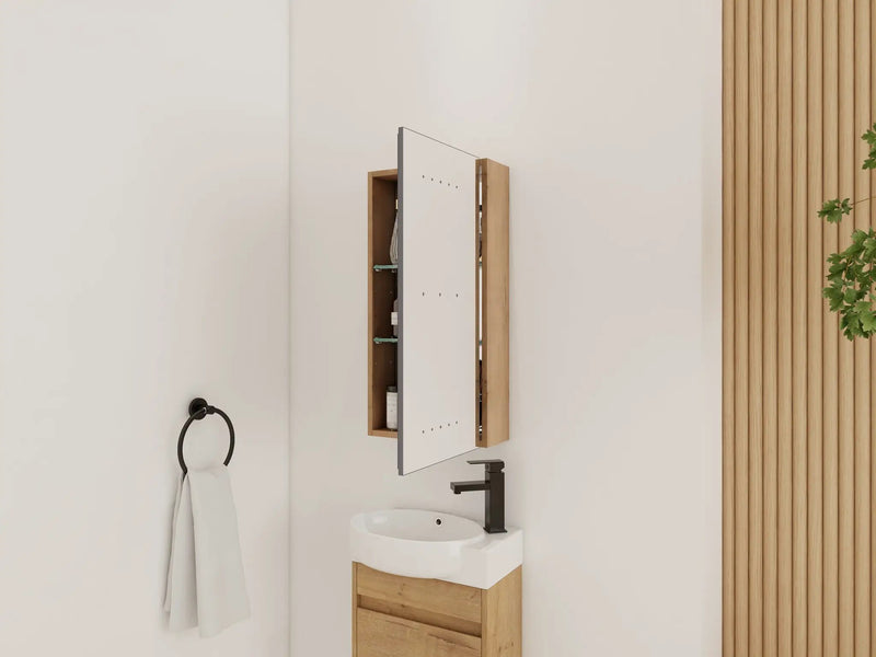 14'' Bathroom Mirror Cabinet with Storage by HouseOfZazla