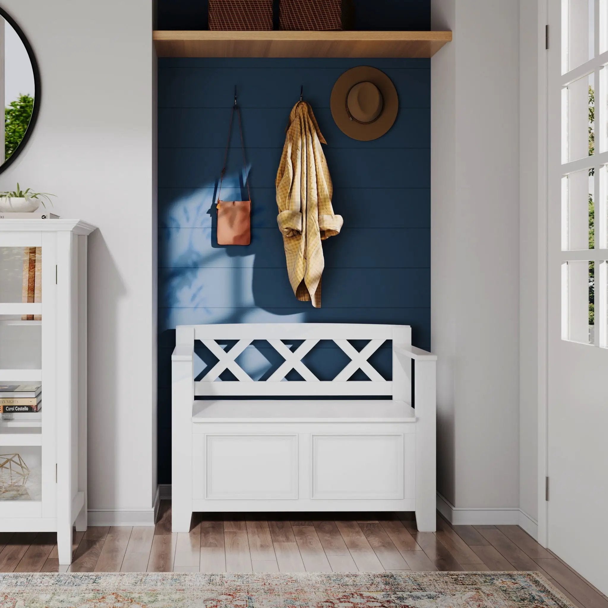 Amherst - Small Transitional Entryway Storage Bench by Unique Piece Furniture