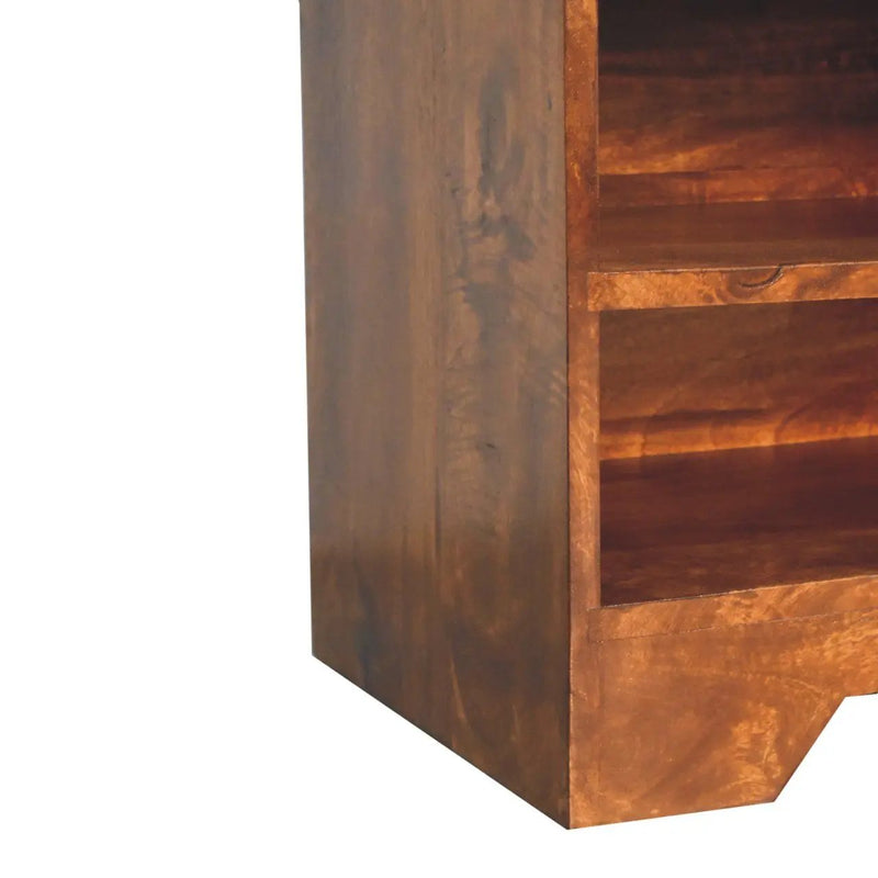 Retreat - Shoe Bench, 1 Drawer - Chestnut by HouseOfZazla
