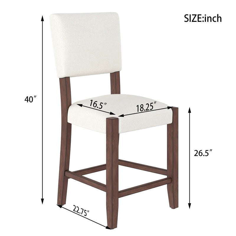 Mid Century Modern Bar Stools Set of 2 by HouseOfZazla