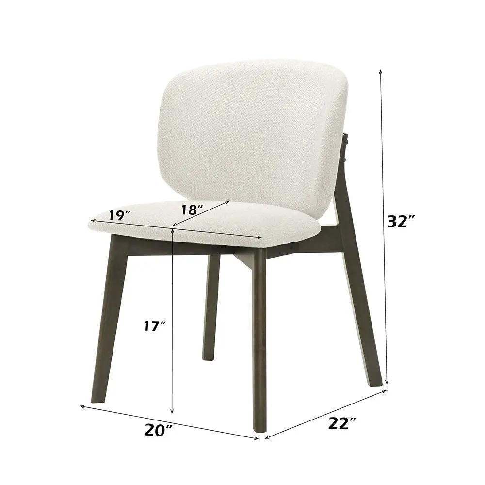 Mallin - Side Chair (Set of 2) - Gray Chenille & Walnut by Unique Piece Furniture