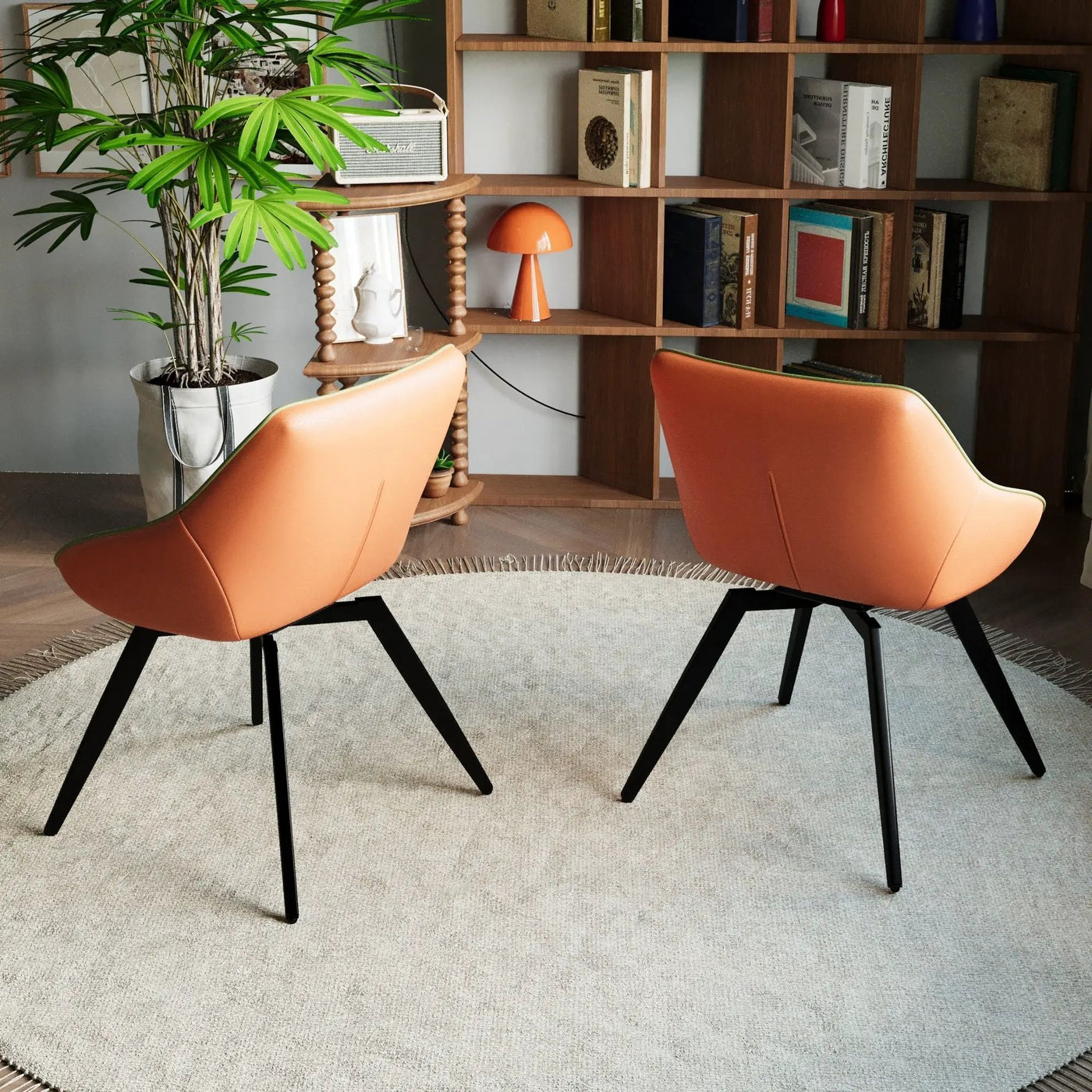 Modern Medieval Kitchen Dining Chair With 360 ° Rotation by Unique Piece Furniture