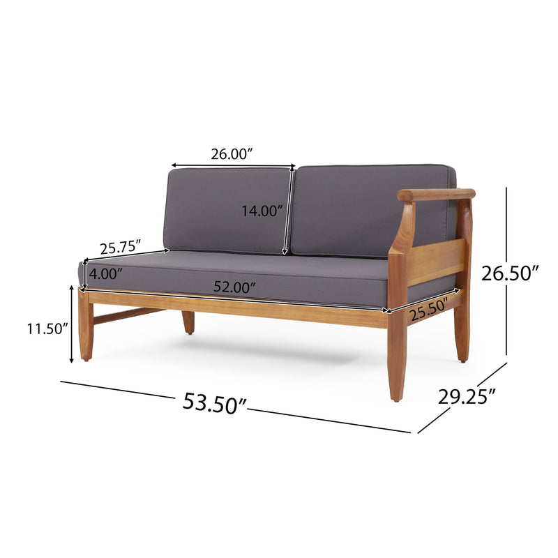 Aston 4 Piece Sofa Set - Dark Gray by HouseOfZazla