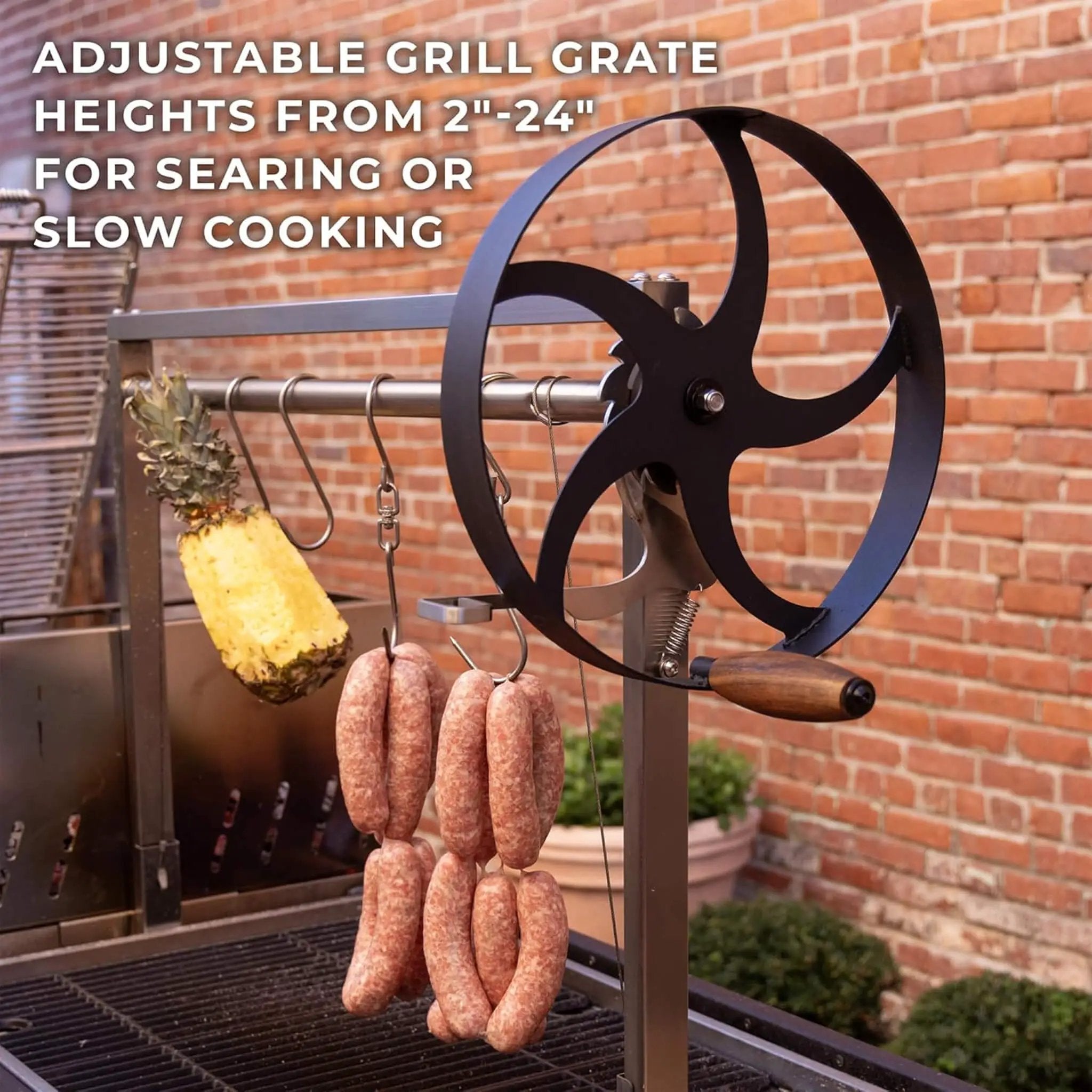 [09X02FT] Extra-Large Argentine Santa Maria Wood Fire And Charcoal BBQ Grill With Brasero (SAK75186) by SAKSBY WHOLESALE