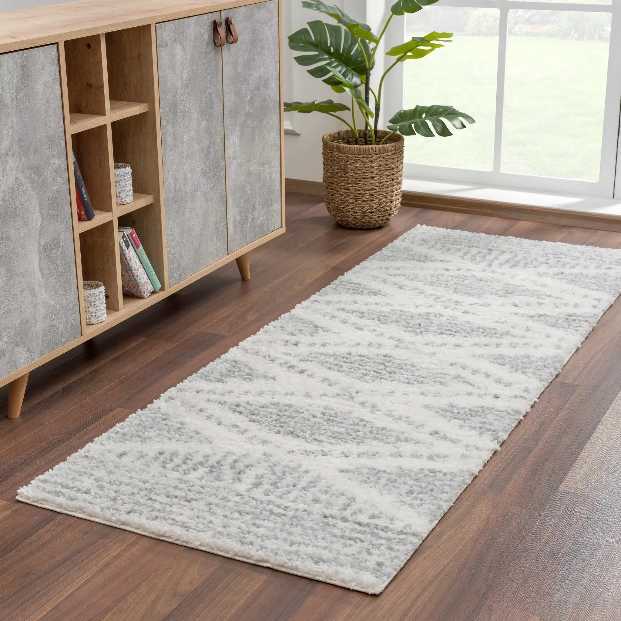 Trunding Plush Area Rug in Gray by Boutique Rugs