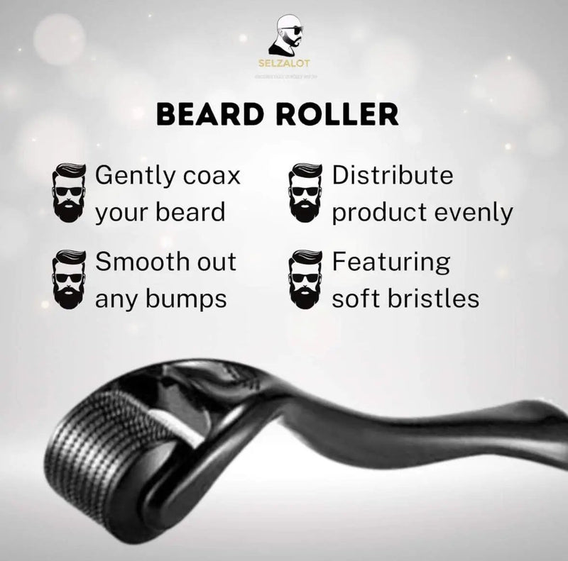 Beard Growth Kit Men’s Beard Care Kit Grooming Set 5 Pieces Beard Products with Wash, Oil Serum, Balm and a Gift Box for Men Self Care by Selzalot