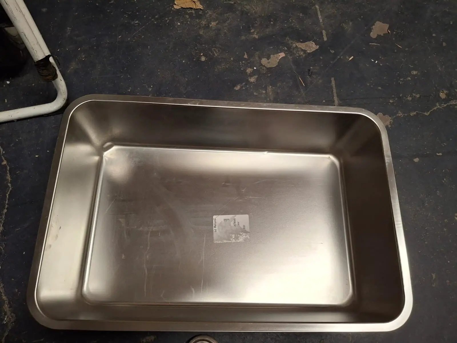 Open Box Kirecoo Stainless Steel Cat Litter Box XL- Metal High Sided Cat Pan, Large Stainless Steel Box, Indoor Litter Tray, Non Stick, No Smell, Easy by Selzalot