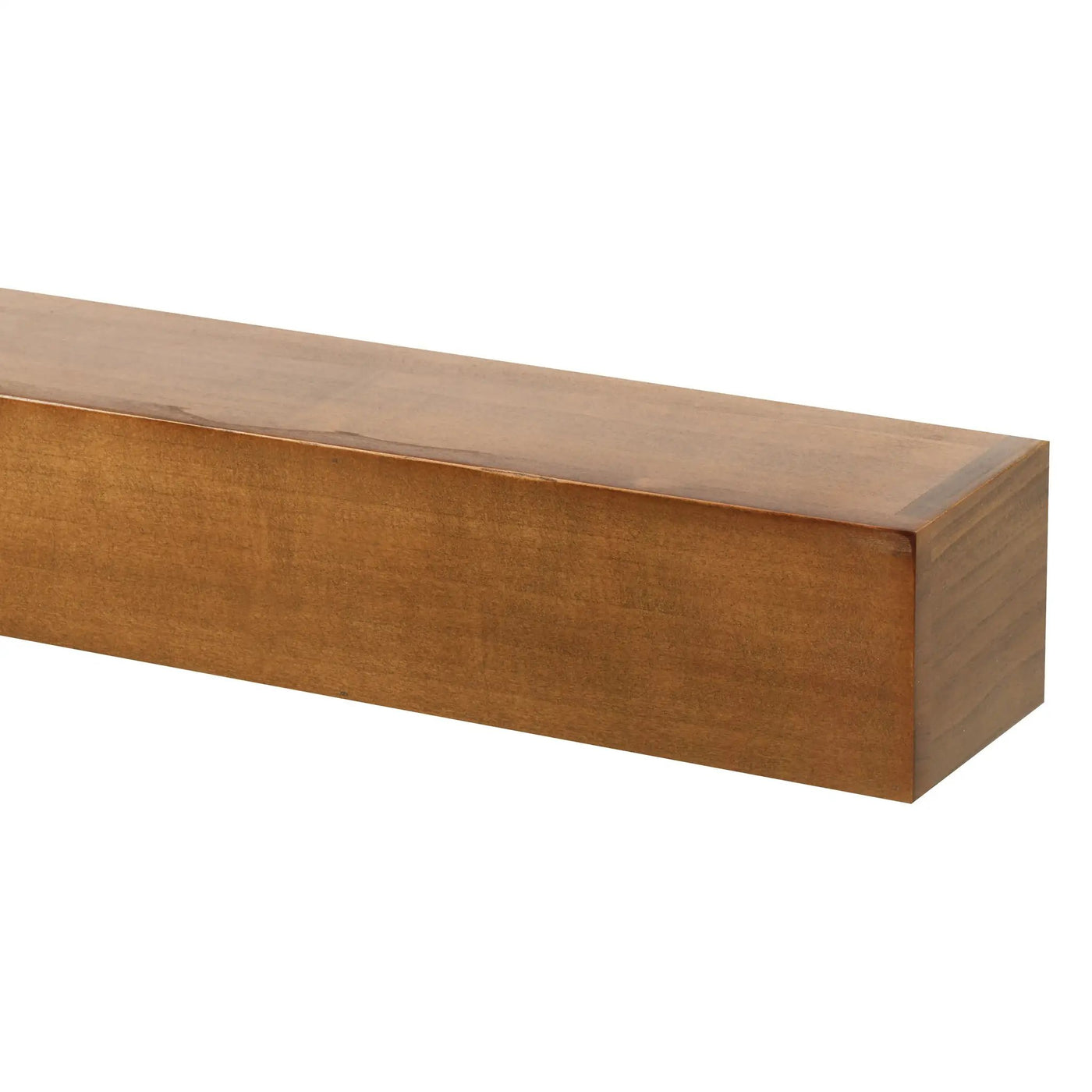 Farmhouse Poplar Wood Floating Fireplace Mantel by Dogberrycollections