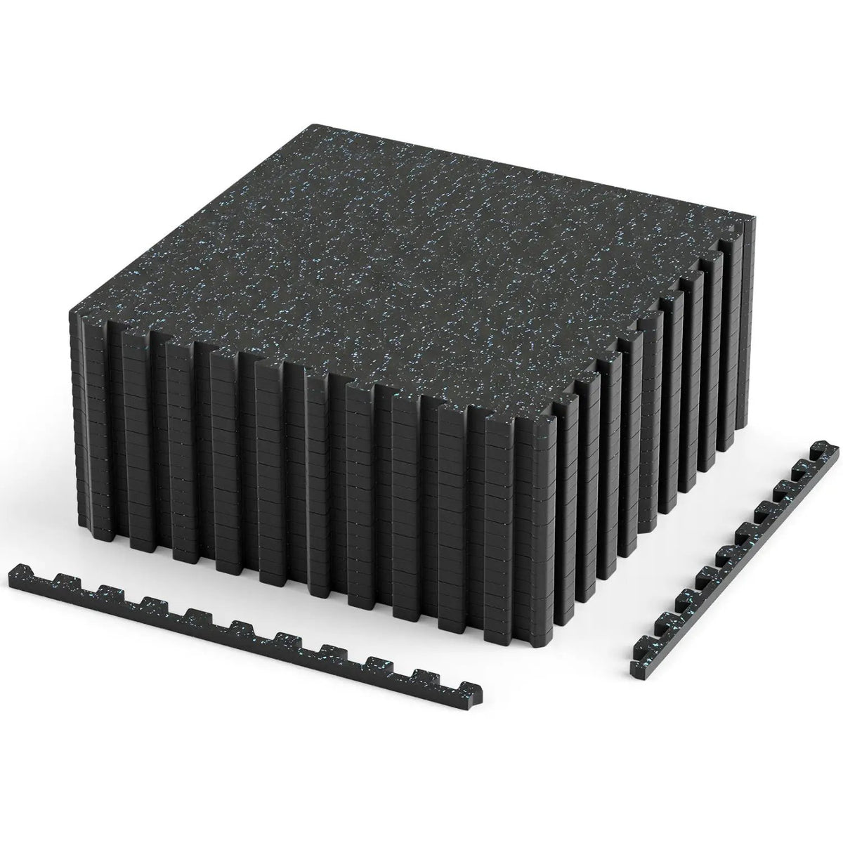 Interlocking Rubber Exercise Mat 70 Sq Ft with Borders, photo 4 of 6